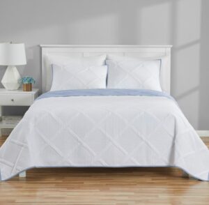 Mainstays Solid Diamond Pinsonic Reversible Quilt (King) $12.89 7 Mainstays