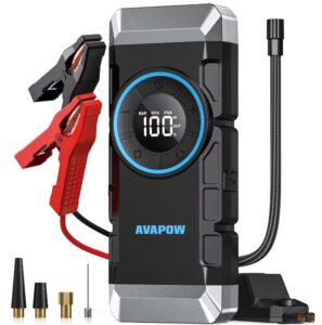 AVAPOW 3000A Jump Starter with 150 PSI Air Compressor $32.99 3 AVAPOW