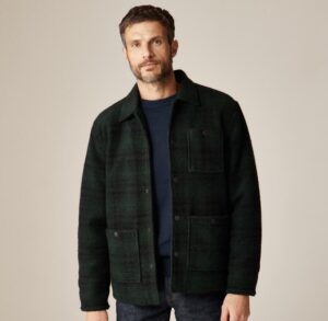 J.Crew Men's Wool-blend Sherpa Fleece Coverall Jacket $91.99 34 J.Crew