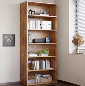 ZUNMOS 63-Inch Tall 6-Shelf Bookcase $57.99 15 ZUNMOS
