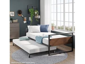 ZINUS Suzanne Bamboo and Metal Daybed with Trundle $79.99 13 ZINUS