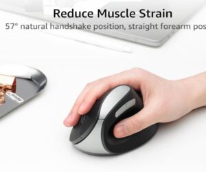 Rapoo EV250 Silent Vertical Ergonomic Mouse $9.99 33 Rapoo