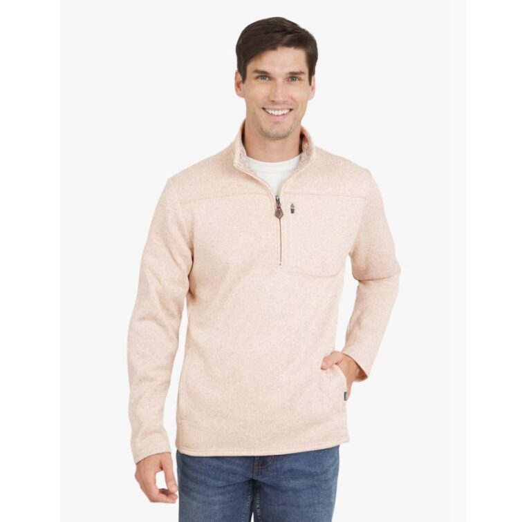 Chaps Men's Quarter Zip Fleece Sweater $11.50 19 Chaps