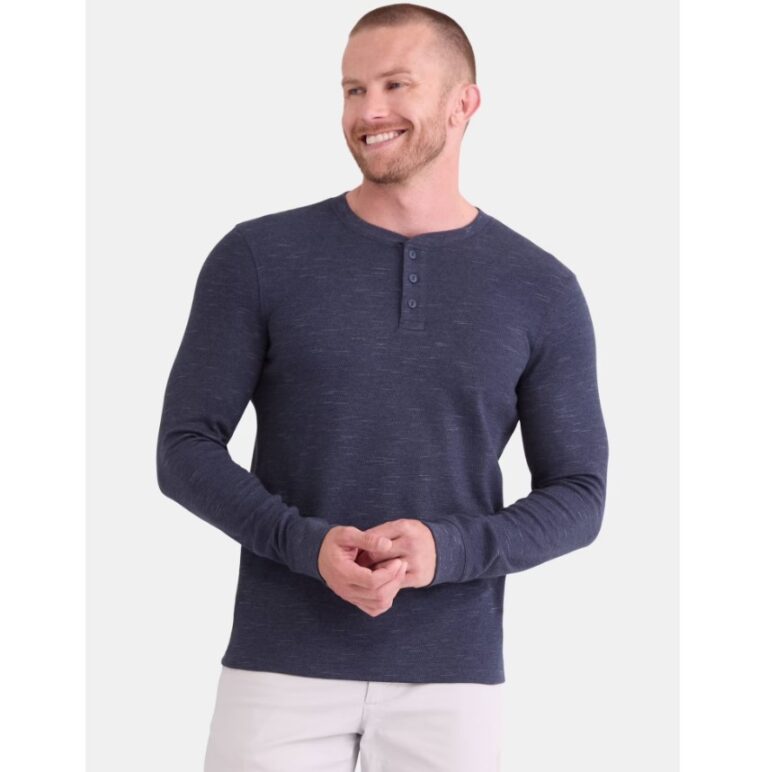 George Men's Slub Thermal Henley Shirt $9.09 17 George
