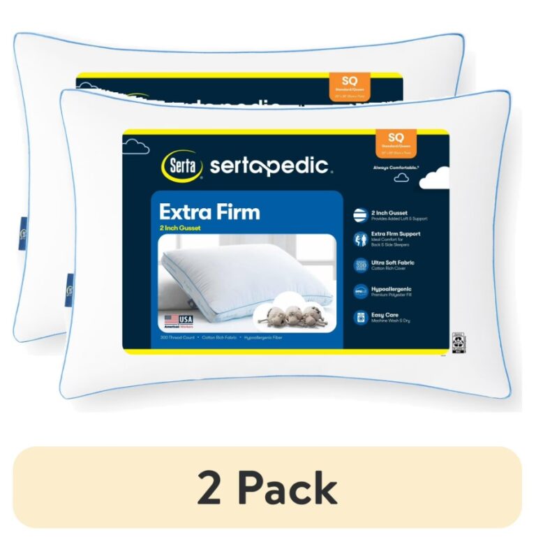 2-Pack Sertapedic Extra Firm Standard/Queen Bed Pillow $10.44 15 Sertapedic