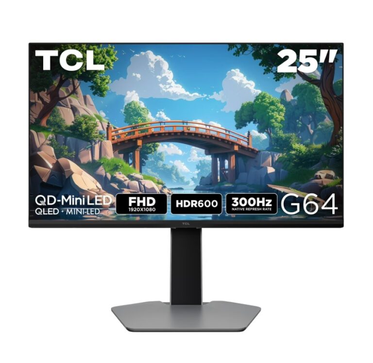 TCL 25” G64 Series FHD HDR 300Hz QD-Mini LED Gaming Monitor $148 1 TCL