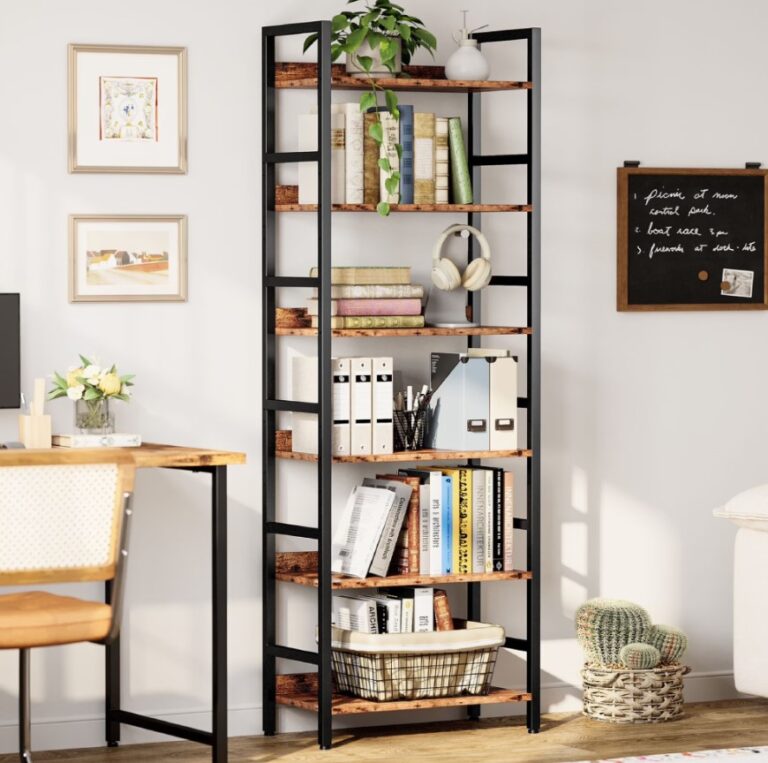 IRONCK 71" Tall 6-Tier Bookshelf $68.99 13 IRONCK