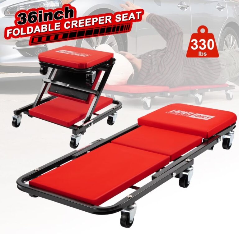 Lafati 36" Foldable 2 in 1 Rolling Folding Car Creeper/Stool $33.29 15 Lafati