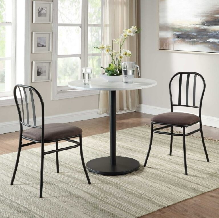 3-Piece Mainstays Marble Table Top Indoor Dining Bistro Set $37.50 19 Mainstays