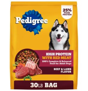 Pedigree 30lbs High Protein Adult Dry Dog Food $20.98 19 Pedigree