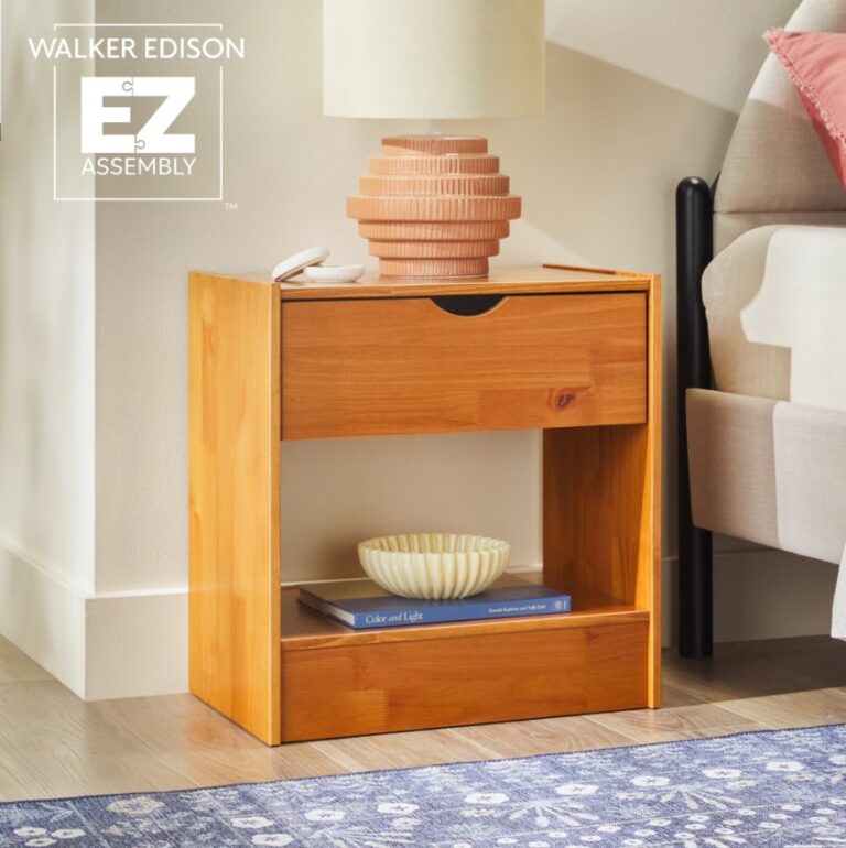 Walker Edison Declan 1 Drawer Nightstand $28.50 5 Walker Edison