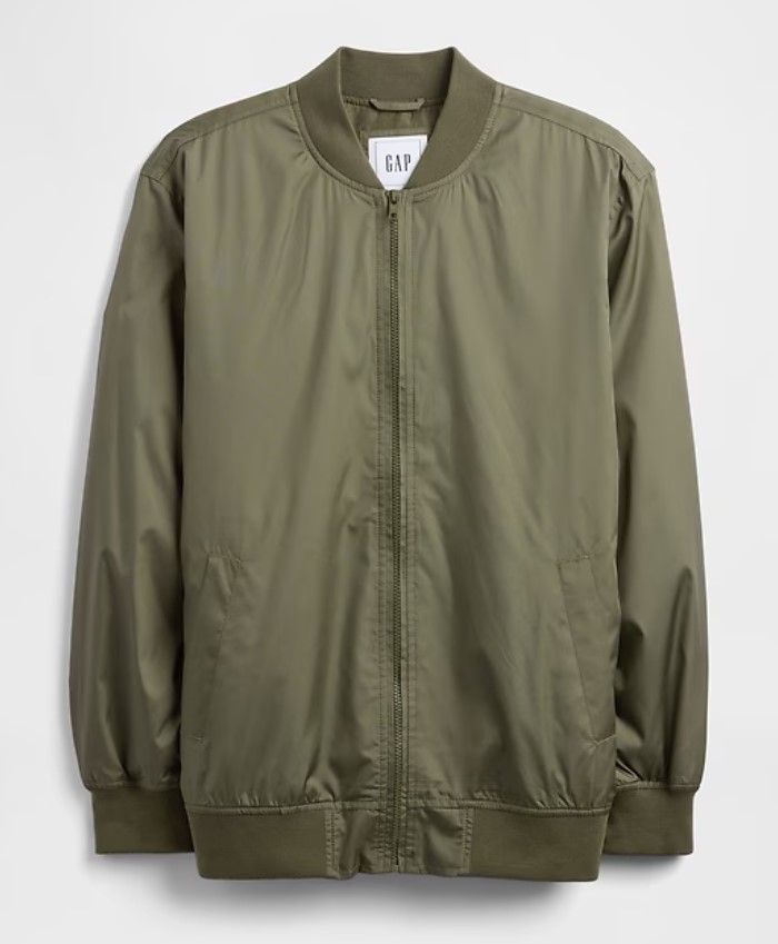 GAP Men's 100% Recycled Relaxed Ripstop Bomber Jacket $19.12 17 GAP