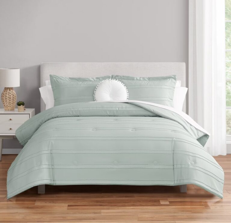 10-Piece Mainstays Mint Bed in a Bag Comforter Set with Sheets (Queen) $28.42 3 Mainstays