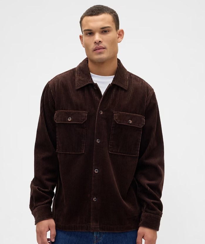 Gap Factory Men's Relaxed Corduroy Overshirt $22.49 9 Gap Factory