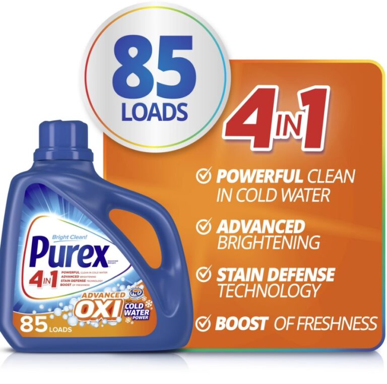 Purex 128oz Advanced Oxi Power Liquid Detergent + $3 Walmart Cash $8.97 7 Purex