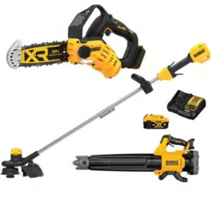 DEWALT 20V MAX XR Brushless String Trimmer Blower Kit + Pruning Chainsaw $319 3 DEWALT