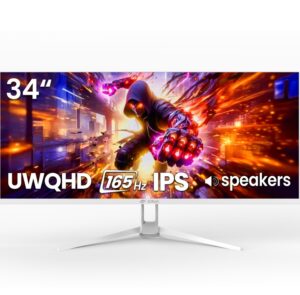 CRUA 34" 165Hz UWQHD IPS Utrawide Gaming Monitor $149.69 3 CRUA
