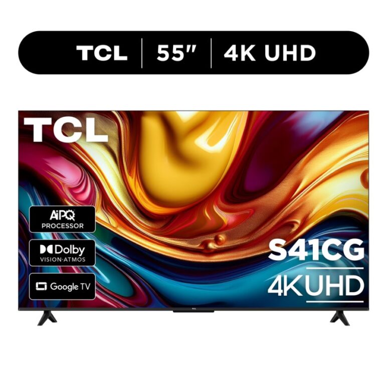 TCL 55" Class 55S41CG Series 4K UHD LED Smart Google TV $198 7 TCL