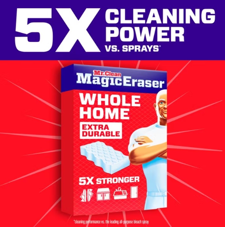 2-Count Mr. Clean Unscented Magic Erasers Cleaner $0.99 5 Mr. Clean