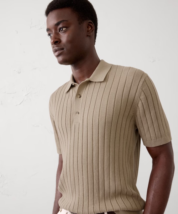 Banana Republic Men's Wide-Ribbed Sweater Polo $16.87 1 Banana Republic