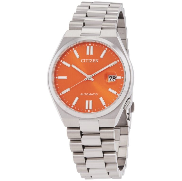 Citizen Men's 40mm Tsuyosa Automatic Orange Dial Watch $239 13 Citizen