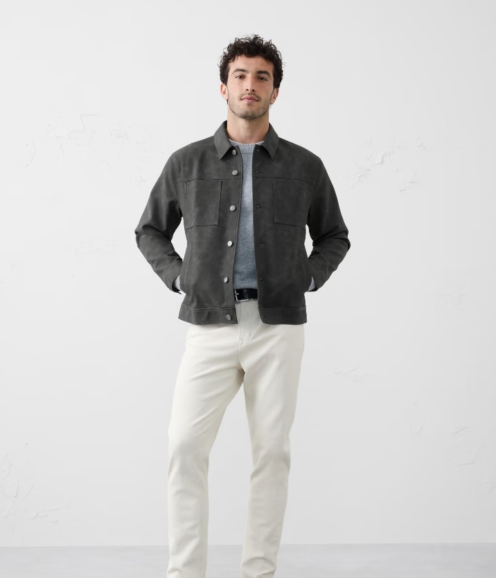 Banana Republic Men's Vegan Leather Trucker Jacket $39.96 3 Banana Republic