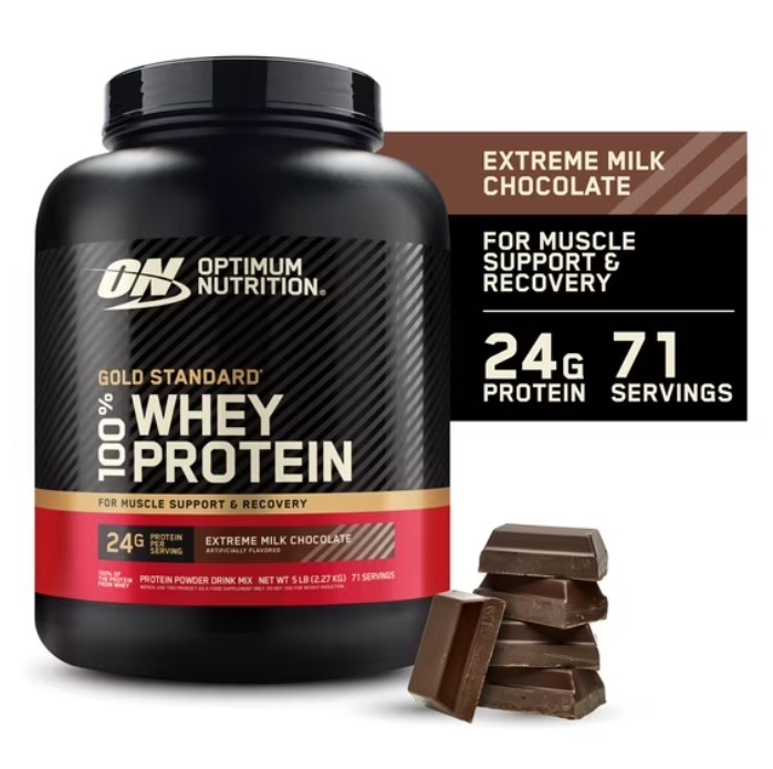 Optimum Nutrition 5lb Gold Standard 100% Whey Protein Powder $80.99 9 Optimum Nutrition