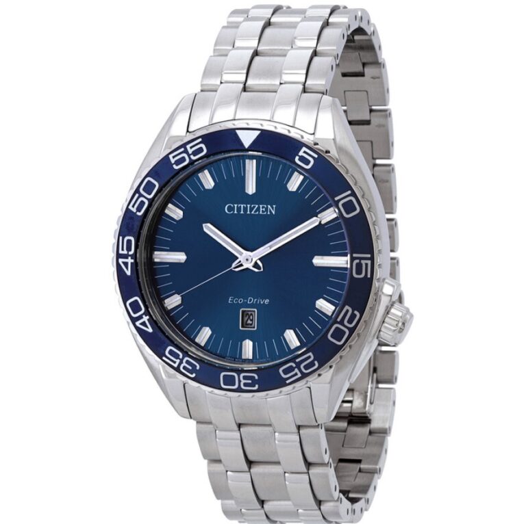 Citizen Men's 42mm Carson Eco-Drive Blue Dial Watch $159 9 Citizen