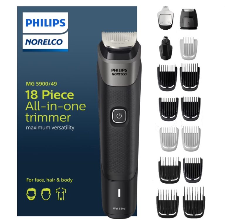 18-Piece Philips Norelco Multigroom Series 5000 All-in-One Trimmer (MG5900/49) $38.92 13 Philips