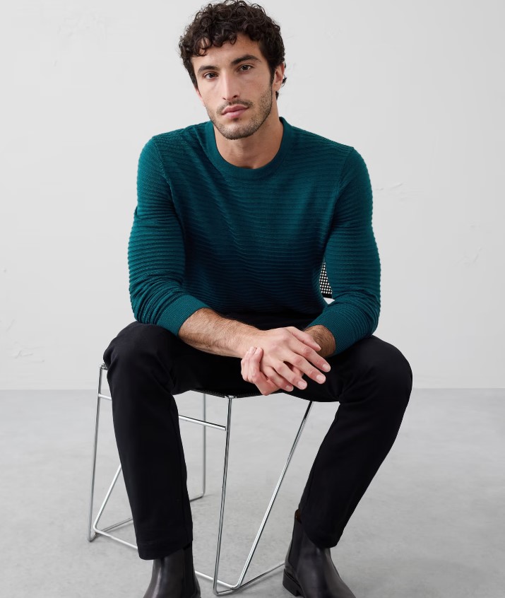 Banana Republic Factory Men’s Merino Wool Textured Sweater $18.48 11 Banana Republic Factory