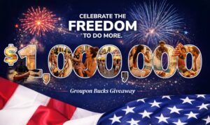 Groupon Freedom to Do More: Claim Your $5 in the $1,000,000 Bucks Giveaway 9 Groupon