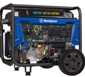Westinghouse WGen9500TF 12500/9500W Tri-Fuel Remote Electric Start Portable Generator $829 5 Westinghouse