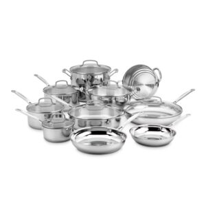 17-Piece Cuisinart Chef's Classic Stainless Steel Cookware Set $129.95 9 Cuisinart