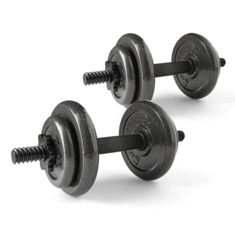 Athletic Works 40lb Adjustable Cast Iron Dumbbell Set $24 5 Athletic Works
