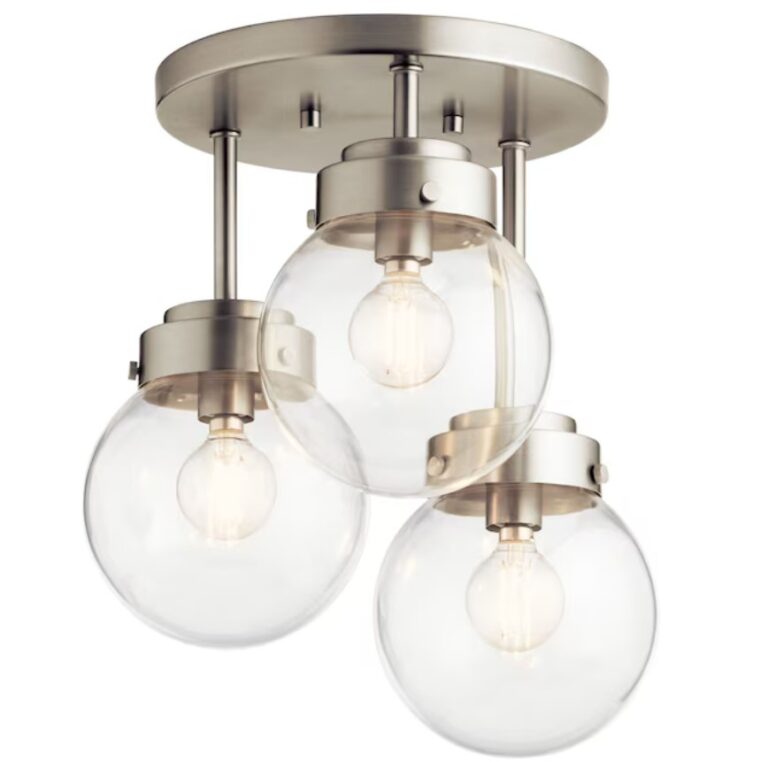Kichler Strabo 12″ 3-Light Semi-flush Mount Light $19 11 Kichler