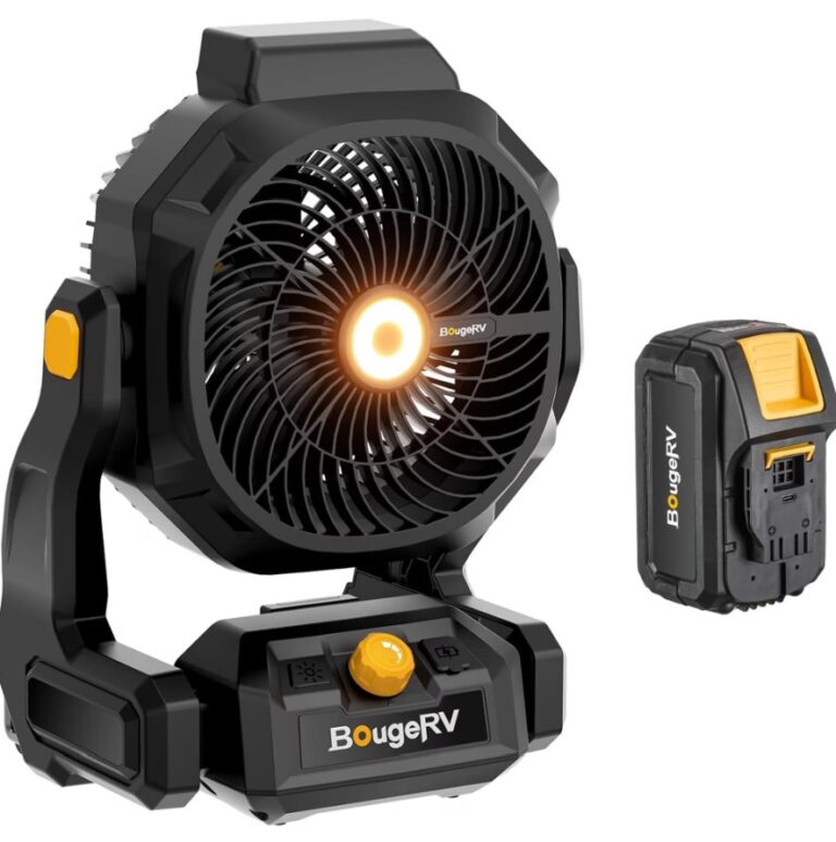 BougeRV 755 CFM Portable Fan with 8Ah Removable Battery $49.99 17 BougeRV