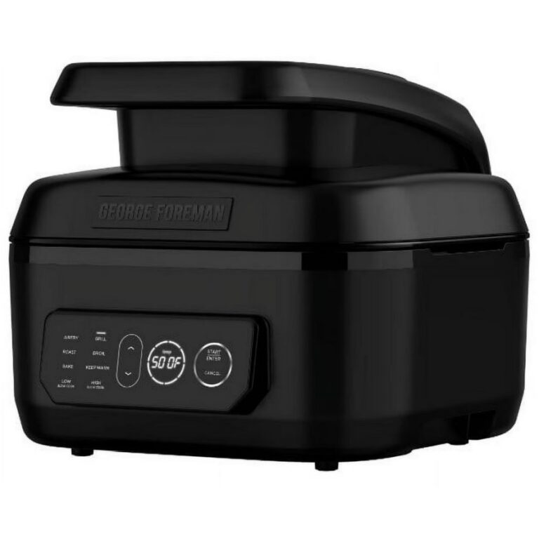 George Foreman Electric 6‑Qt 7‑in‑1 Indoor Grill & Air Fryer $69.99 17 George Foreman