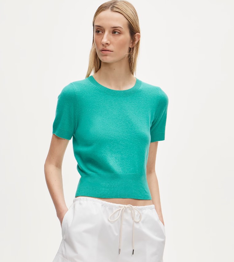 J.Crew Women's Cashmere Shrunken T-Shirt $69.50 5 J.Crew