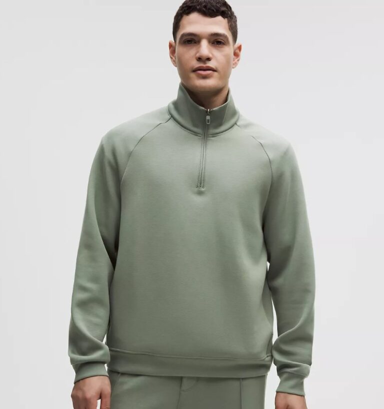 lululemon Men's Smooth Spacer Quarter Zip Sweatshirt $69 19 lululemon