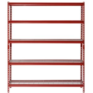 Muscle Rack 5-Tier Steel Shelving (60"W x 24"D x 72"H) $76 3 Muscle Rack