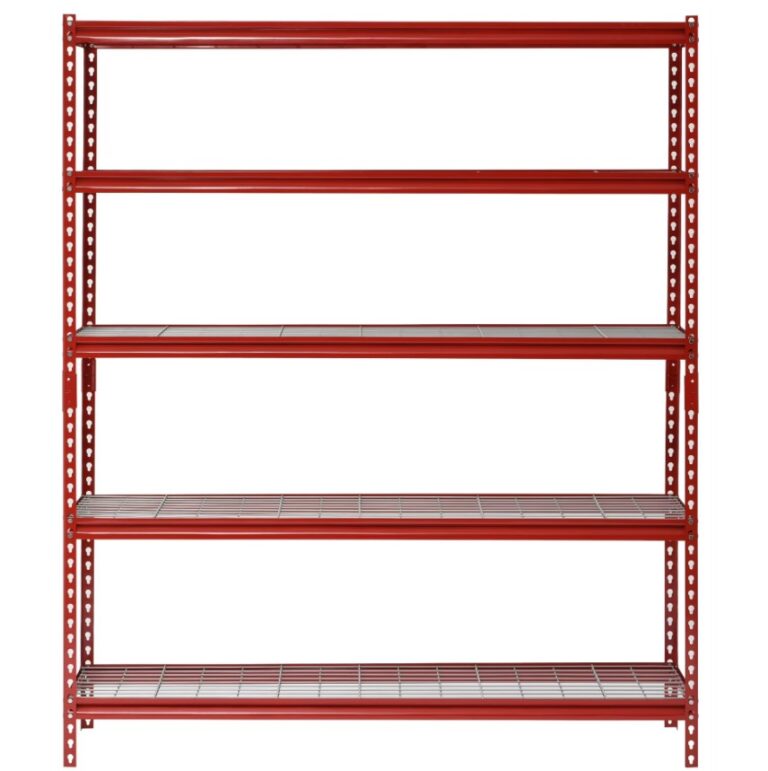 Muscle Rack 5-Tier Steel Shelving (60"W x 24"D x 72"H) $76 7 Muscle Rack