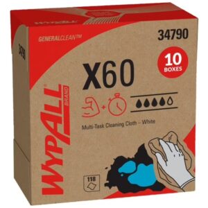 10-Box WypAll GeneralClean X60 118-Sheet Cloths Multi-Task Cleaning Wipes (34790) $15.44 3 WypAll