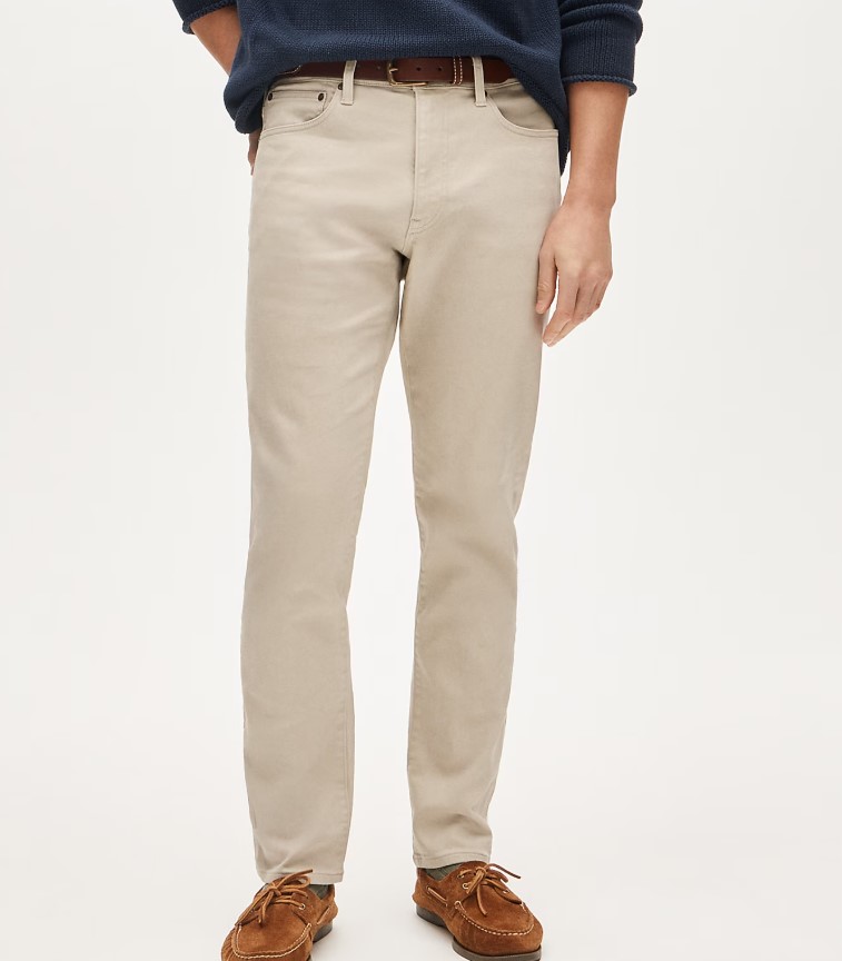 J.Crew Men's 1040 Athletic Tapered-fit Bergen Five-Pocket Pant $15.99 5 J.Crew