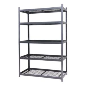 RUGGED RACK Steel 4-Tier Storage Rack (72"H x 24"D x 77"W) $75.99 2 RUGGED RACK
