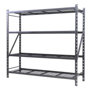 RUGGED RACK Steel 4-Tier Storage Rack (72"H x 24"D x 77"W) $75.99 1 RUGGED RACK