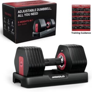 Mikolo 26.5LB Adjustable Dumbbells Set $49.99 27 Mikolo