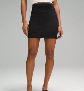 lululemon Women's Scuba High-Rise Mini Skirt $24 3 lululemon