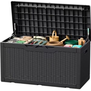 Devoko 105-Gallon Resin Deck Box $62.99 7 Devoko