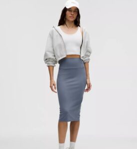 lululemon Women’s Nulu Slim-Fit High-Rise Midi Skirt $19 1 lululemon