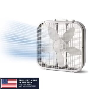 Lasko 20" 3-Speed Weather-Resistant Motor Box Fan (B20200) $19.87 19 Lasko